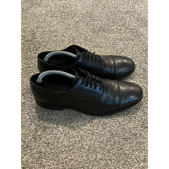 Cole Haan Men\'s Size 9M Black Leather Lace Up Oxfords Dress Shoes C12202 main image 6